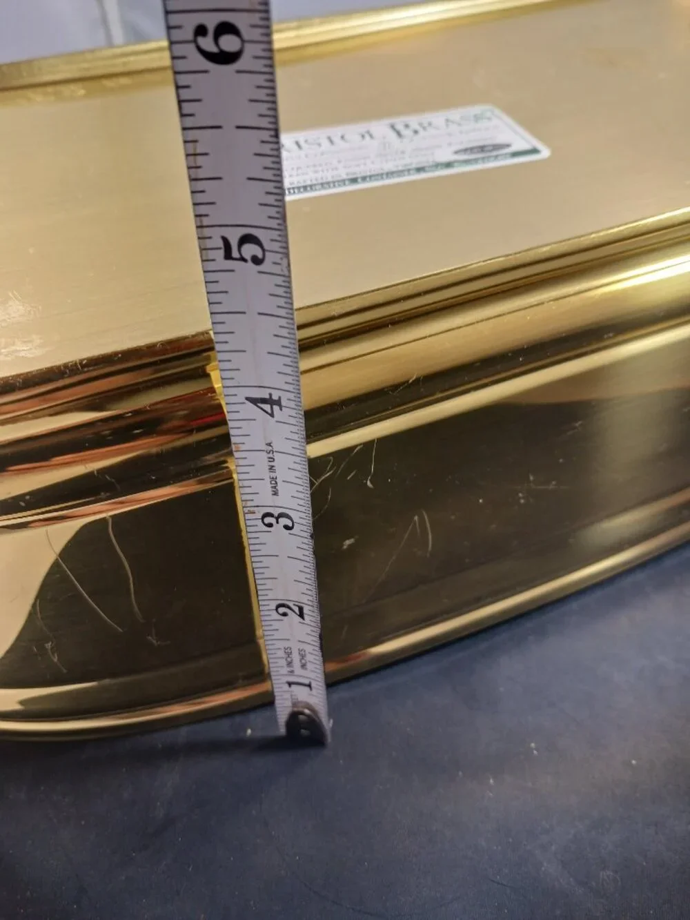 Vintage Bristol Brass Planter 13